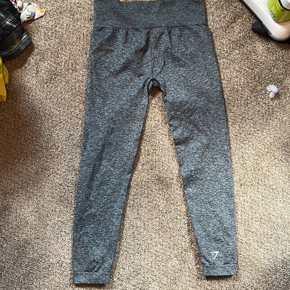 High rise gray seamless Gymshark leggings - Picture 2 of 2